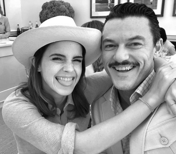 Emma Watson Updates New photo of Emma Watson and Luke Evans at Wimbledon in 2018