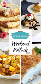 Weekend Potluck featured recipes include My Family's Favorite Potatoes, No-Fry Fried Ice Cream Bars, Raspberry Slab Cheesecake, Famous Butter Chicken, and so much more. 