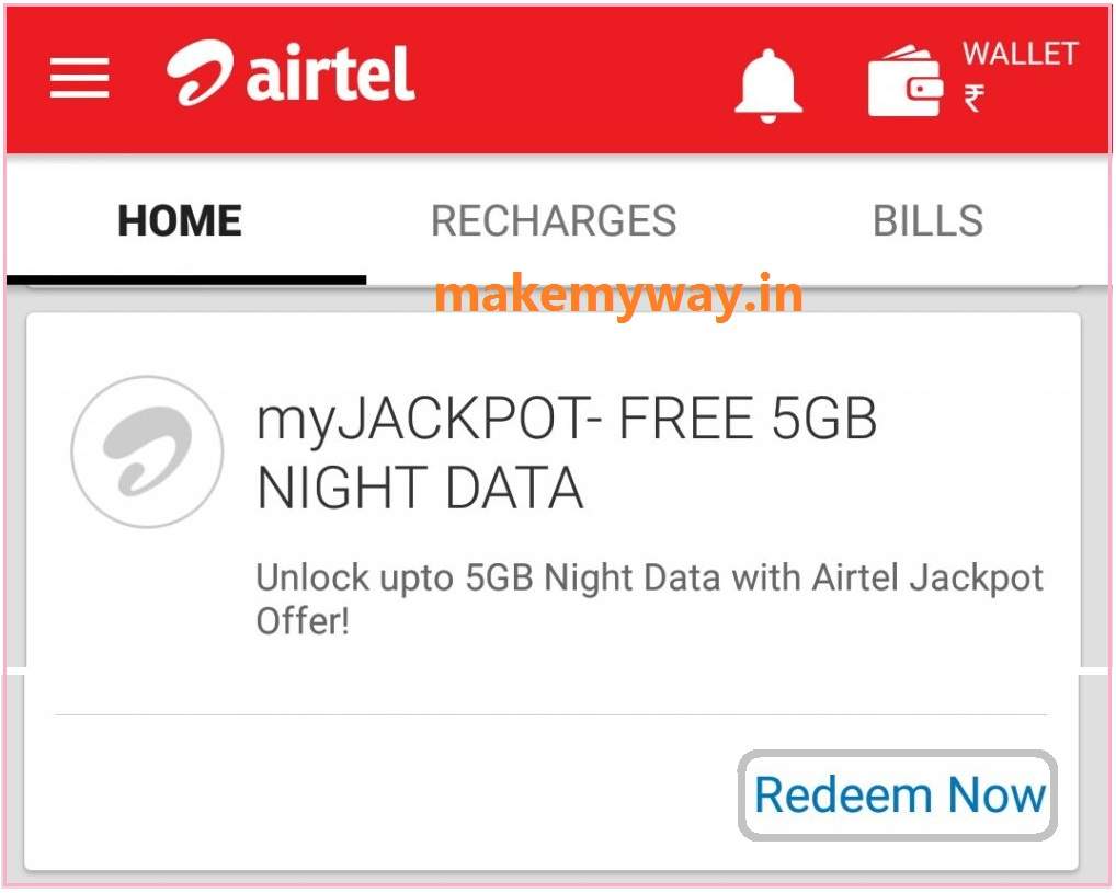 Airtel 5GB Free Trick & Data Offer 2020 Makemyway