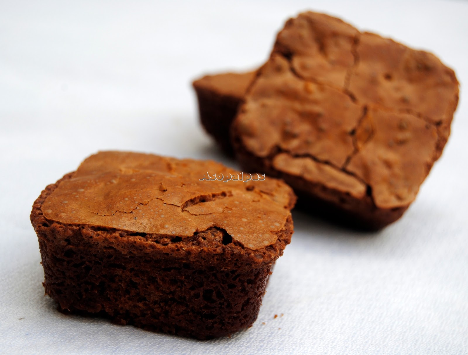 Katharine Hepburn´s Brownies. Receta Asopaipas. Recetas de Cocina