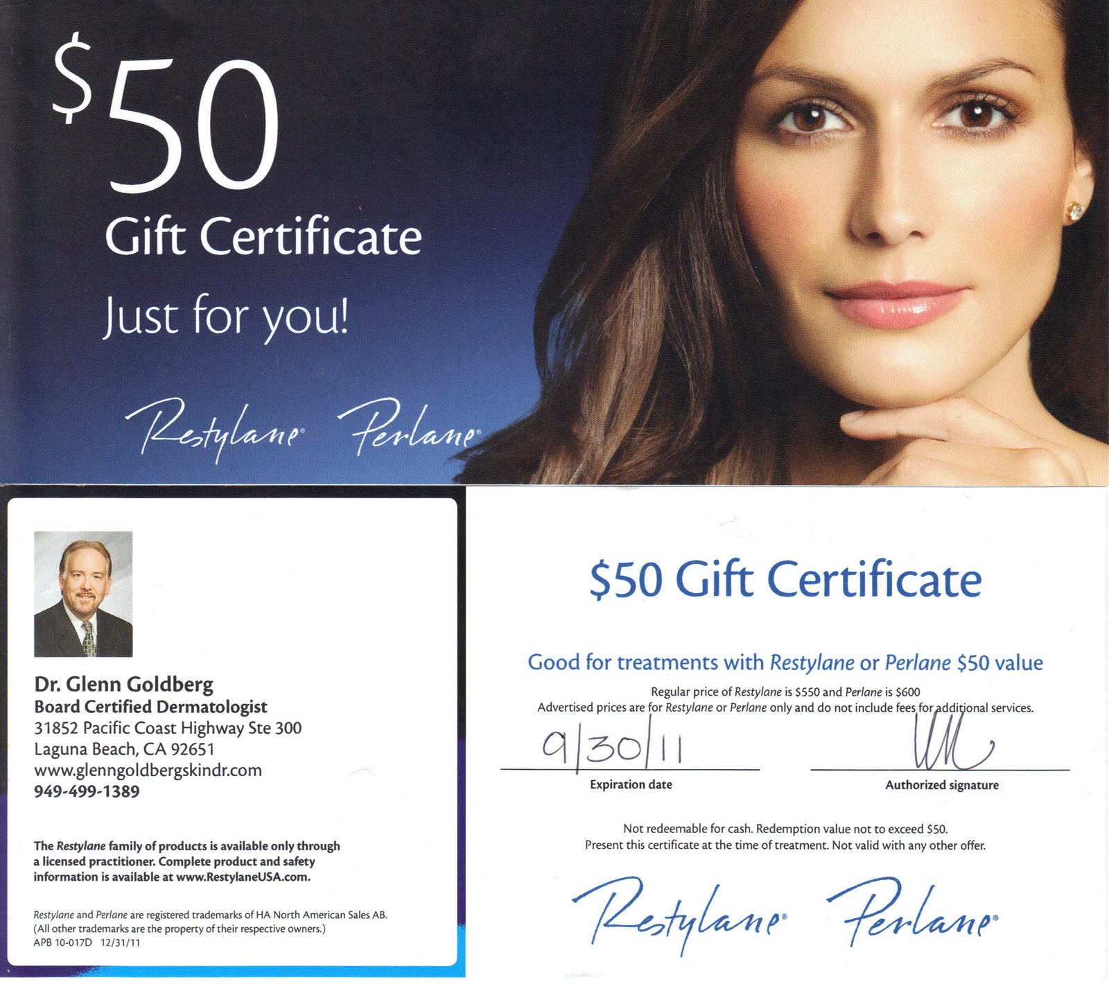 Dr Glenn Goldberg RESTYLANE SPECIAL HURRY ENDS SOON 