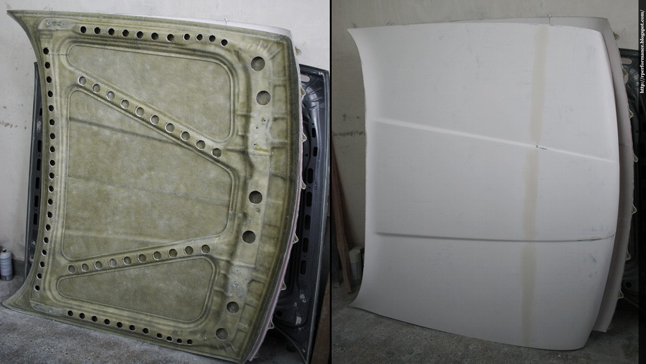Rperformance WorkDaily Fiberglass hood BMW e30