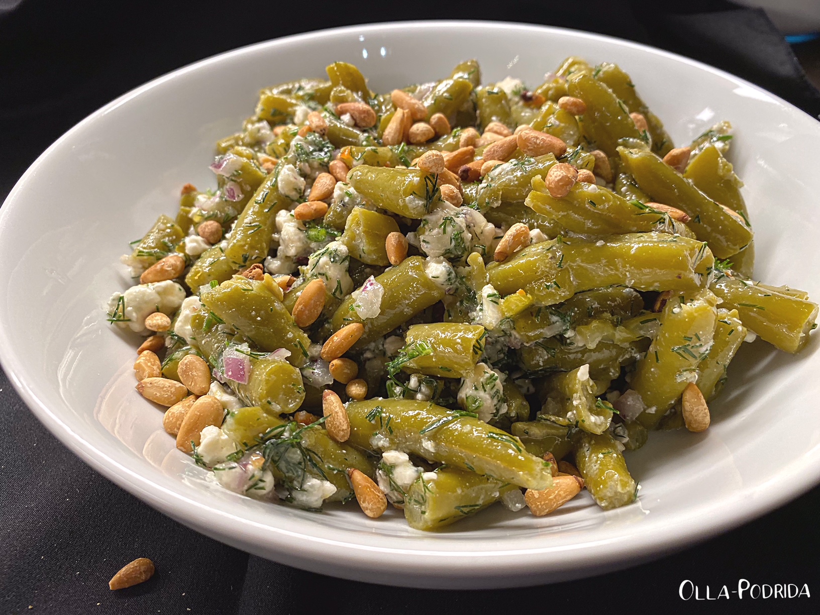 OllaPodrida Green Bean Salad with Dill and Feta