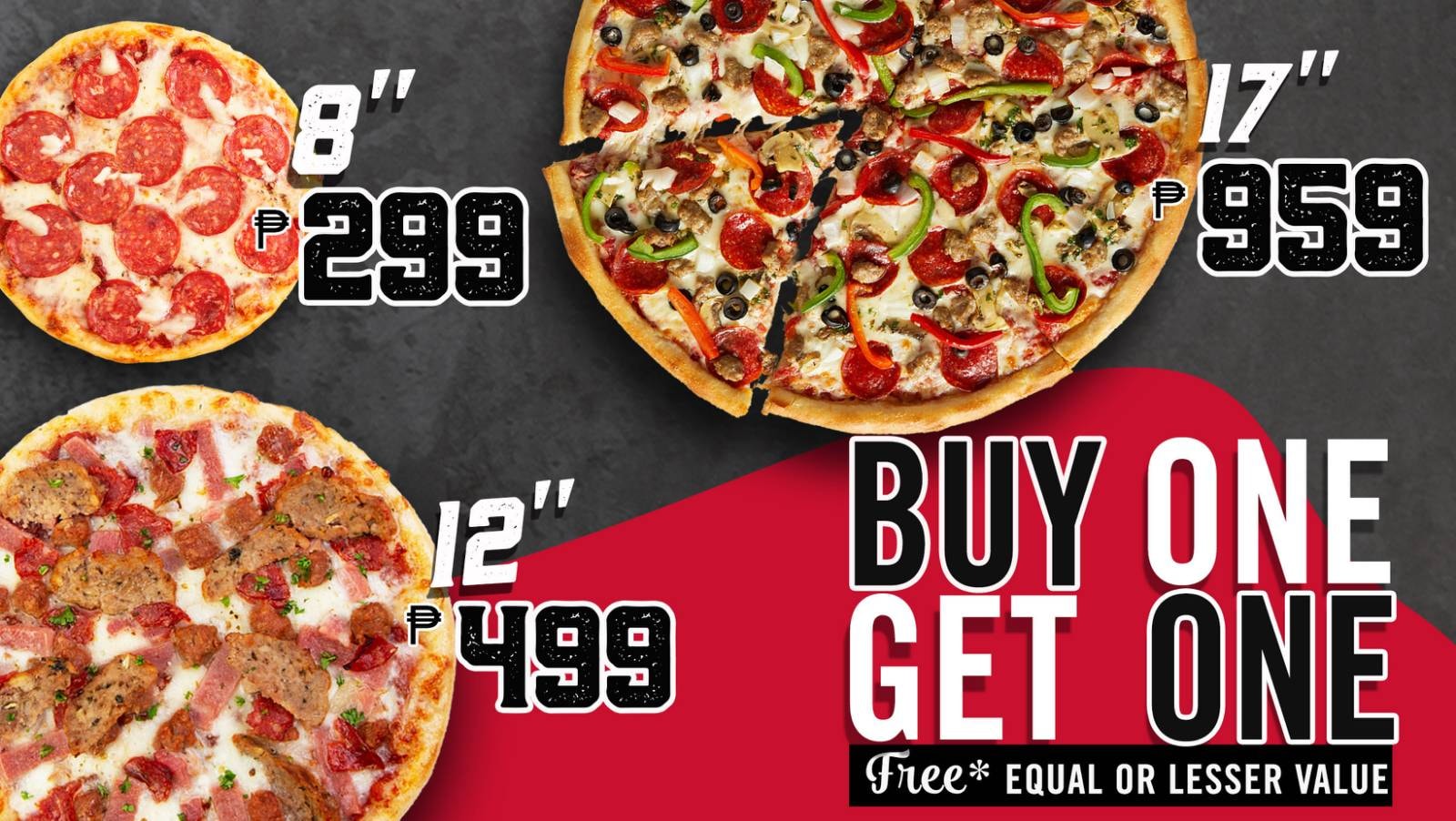 Manila Shopper Sbarro Pizza Buy1 Get1 Promo