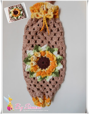 Puxa saco em crochê