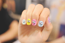 nail faces nails smiley face happy designs simple smiling wah hilarious facial multicolored eyelashe temporary secretary