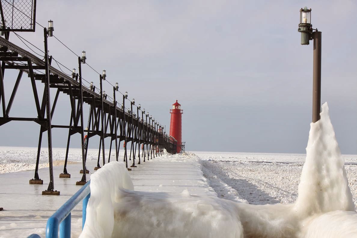 Michigan Exposures The Grand Haven Lighthouse in Winter