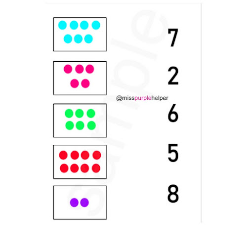 Learning Numbers 110 Activities