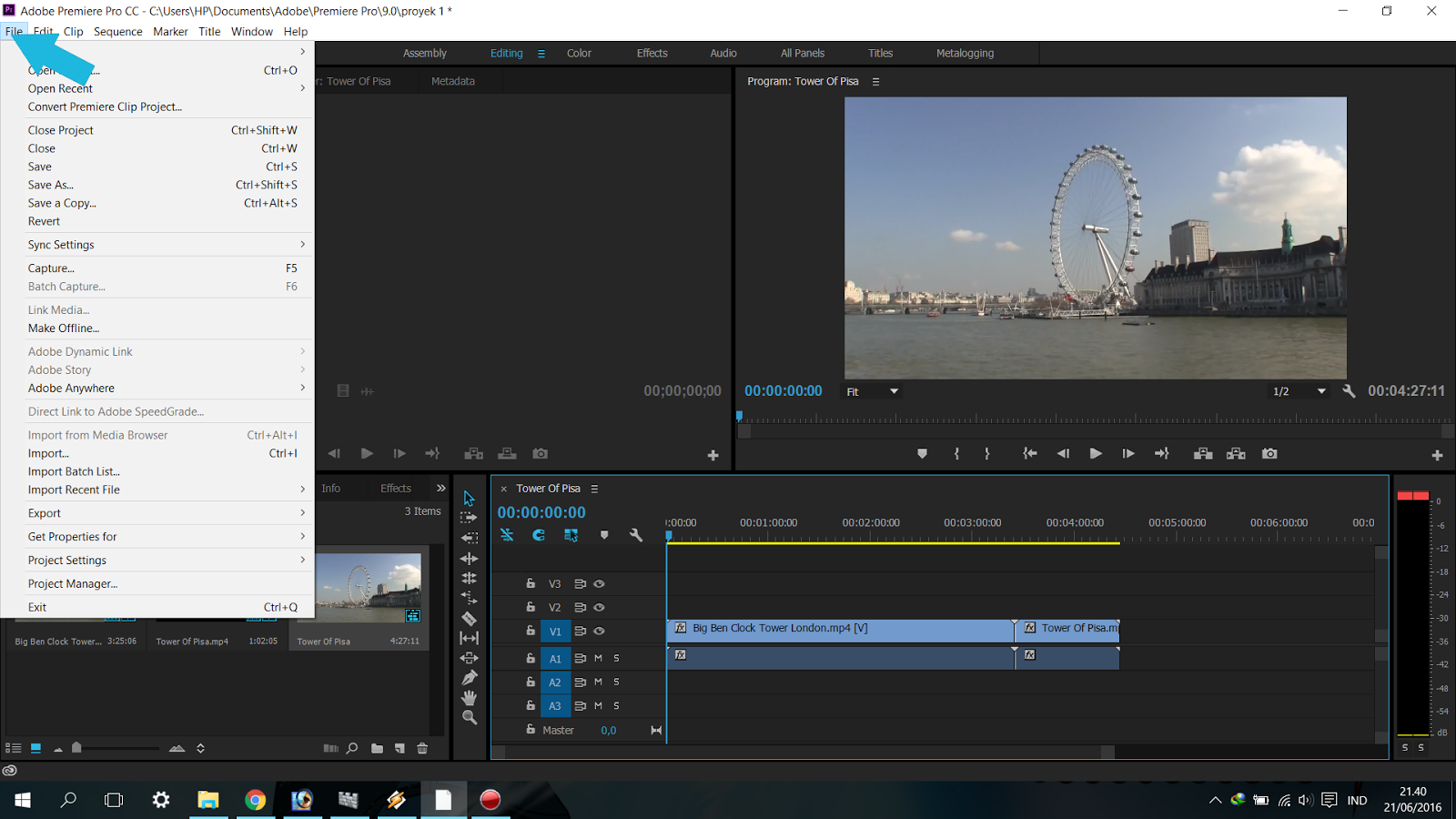 Cara Export Video Pada Adobe Premier - Adobe Premier.