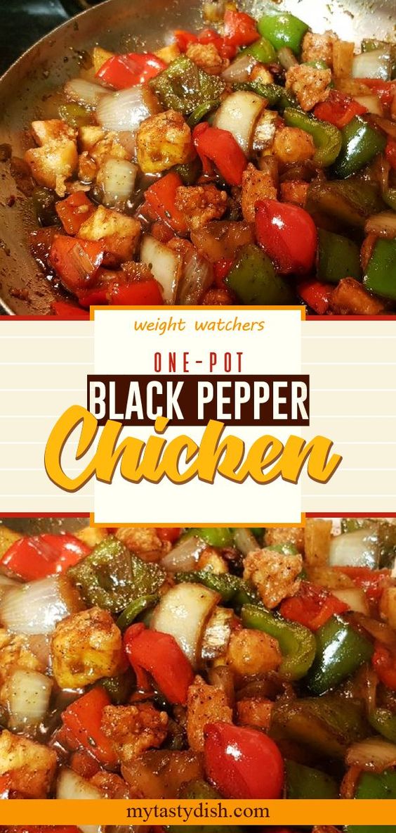 OnePot Black Pepper Chicken Healthy Recipes Shrimp