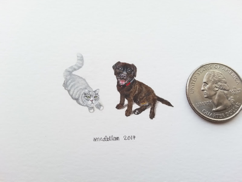 Miniature Paintings by Christine Marie McLellan from USA.