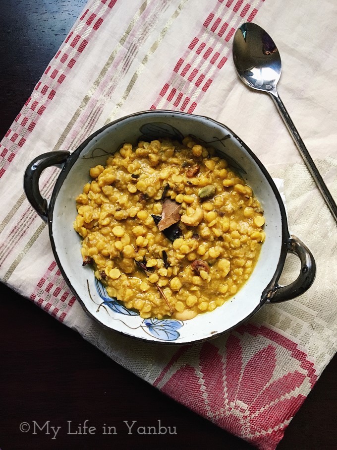 Cholar Dal | Split Chickpea in Whole Spices & Coconut