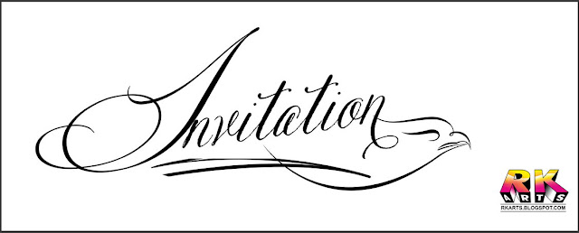 Invitation Calligraphy Typography