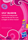 My Little Pony Wave 1 Lily Blossom Blind Bag Card