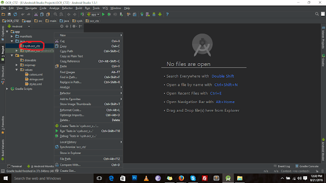 Renaming package name in Android Studio 1