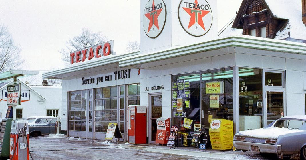 Just A Car Guy Al Delong's Texaco station... a glimpse of a gas