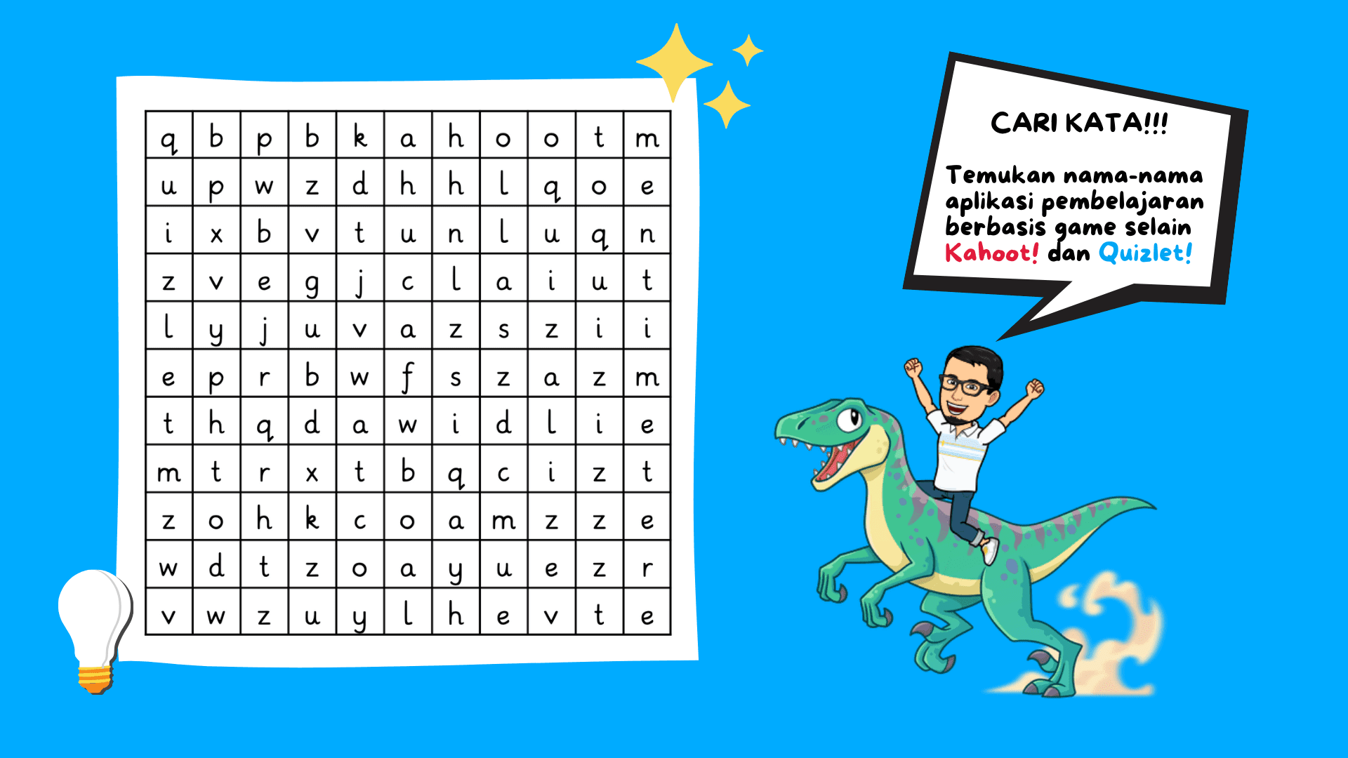 Membuat Game Wordsearch Memanfaatkan Wordwall