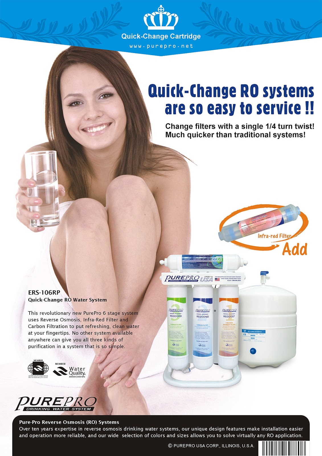 PurePro® ERS-106RP Reverse Osmosis Water Filtration System
