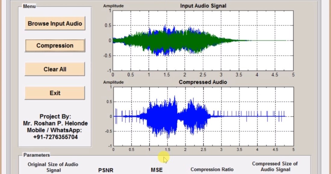 Audio Compression Using Matlab Project with Source Code ENGINEERING