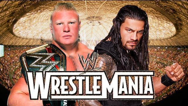 Brock-Lesnar-vs.-Roman-Reings-por-el-WWE-World-Heavyweight-Championship-en-WWE-WrestleMania-31-@CMEditWrestling