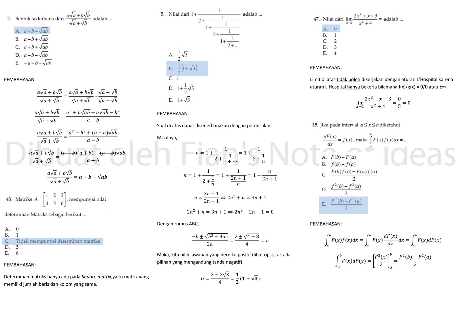 Soal Ujian Mandiri Undip Kunci Ujian