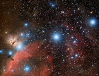 Orions Belt: Alnitak, Alnilam, Mintaka, Horsehead Nebula, Flame Nebula