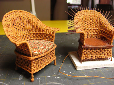 miniature wicker chair
