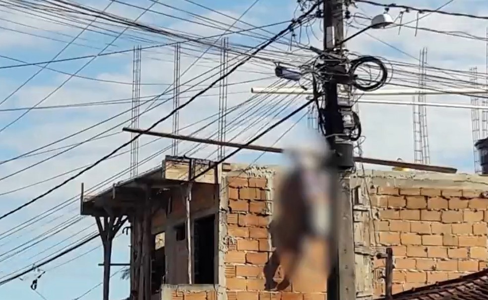 Sul da Bahia Idoso morre eletrocutado após encostar em fio de alta tensão; corpo fica pendurado Sul da Bahia Idoso morre eletrocutado após encostar em fio de alta tensão; corpo fica pendurado