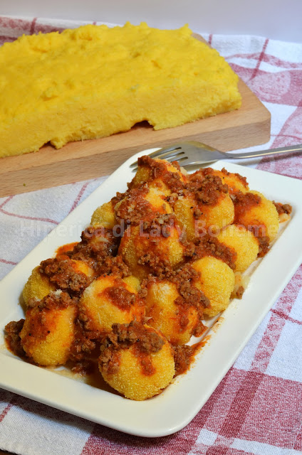 polpette di polenta fritte