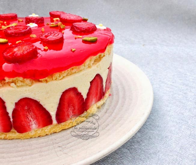 Fraisier Leger A La Pistache Il Etait Une Fois La Patisserie