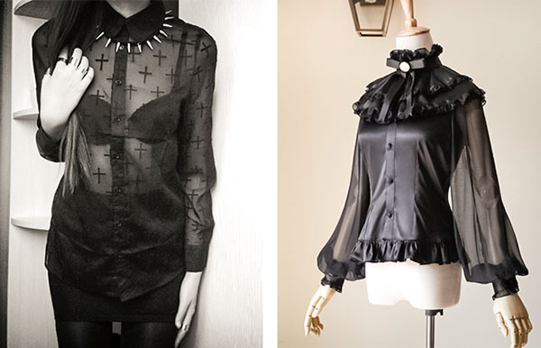 Готическая блузка Готический стиль в одежде. Создаем базовый гардероб