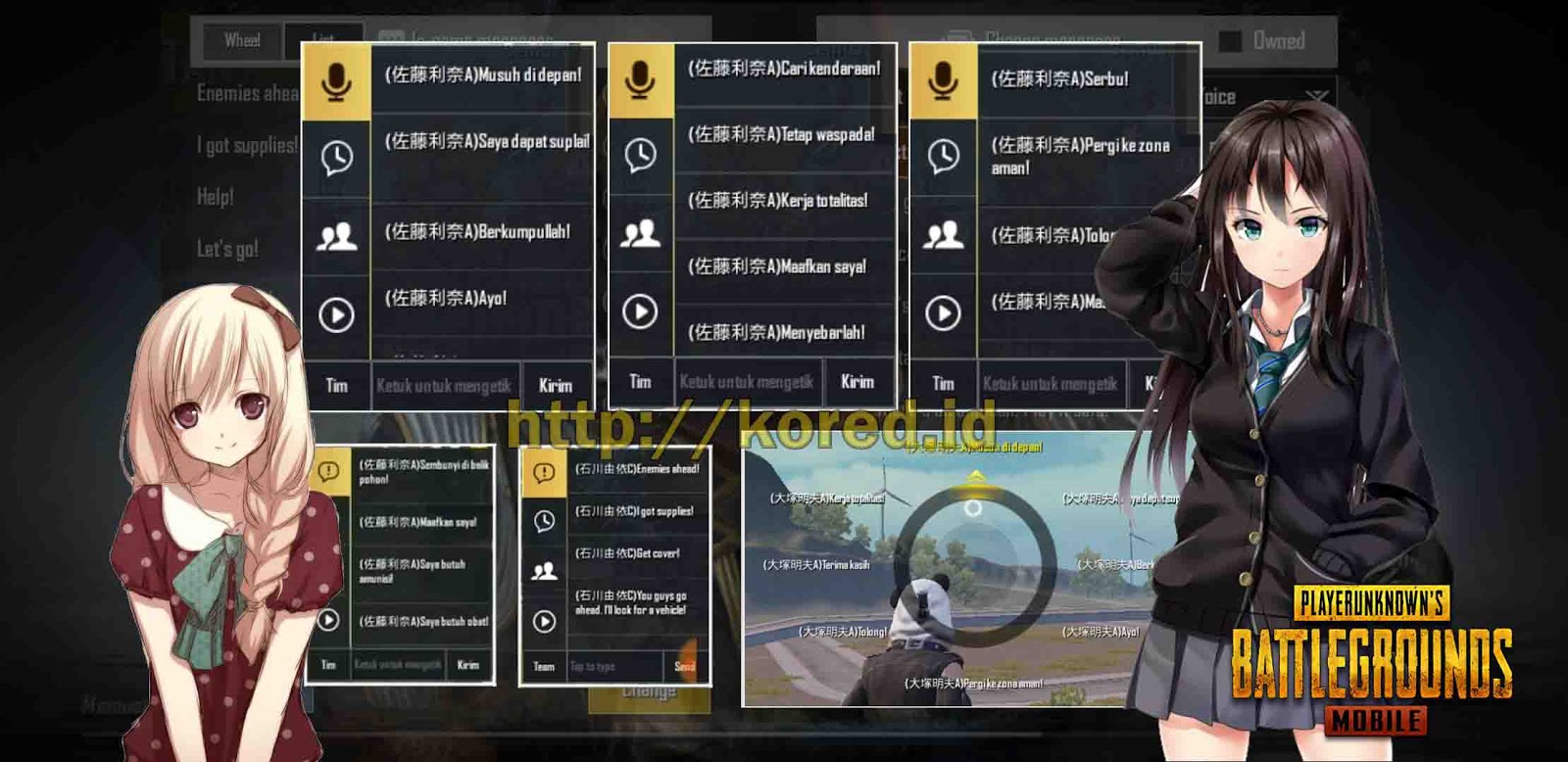 Download 3 File Active Sav Anime Voice Loli Wibu Version Lengkap Pubg Mobile Kored Id