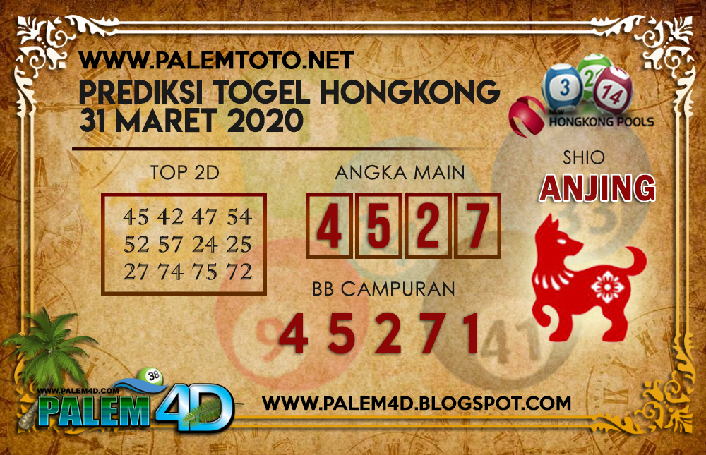 Prediksi Hongkong 31 Maret 2020 Prediksi Togel Jitu
