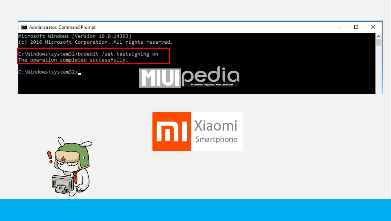 bcdedit /set testsigning on bcdedit /set testsigning on