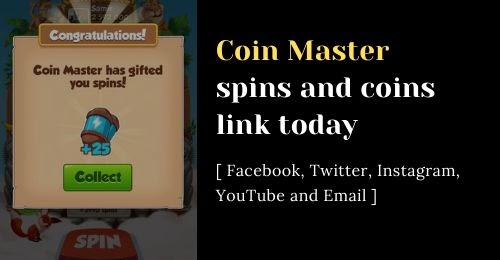 Coin Master Spins Link Today Facebook Instagram Twitter Email And Youtube Free Spin And Coin Links
