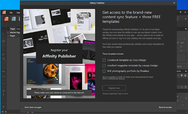 برنامج إنشاء وتصميم المجلات والمواد الاعلانية مفعل تلقائياً Serif Affinity Publisher 1.9.1.979 x64 2021 Activated