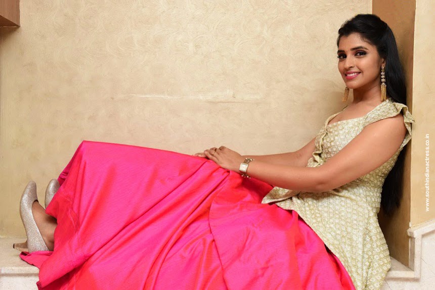 Anchor Syamala at Natakam Pre-Release Event