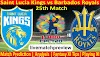 Today Match Prediction-Saint Lucia Kings vs Barbados Royals-CPL T20 2021-25th Match-Who Will Win (livematchpreview)