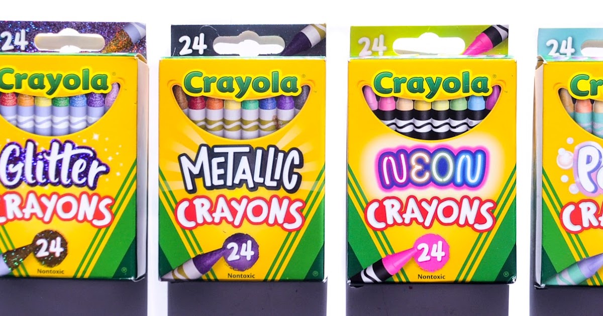 Kids Coloring Crayons, 24 Assorted Colors, 24/Pack