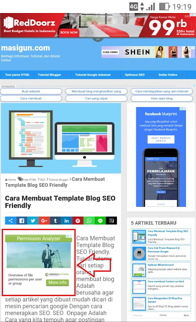 Cara Pasang Iklan di Atas Postingan Blog Cara Pasang Iklan di Atas Postingan Blog