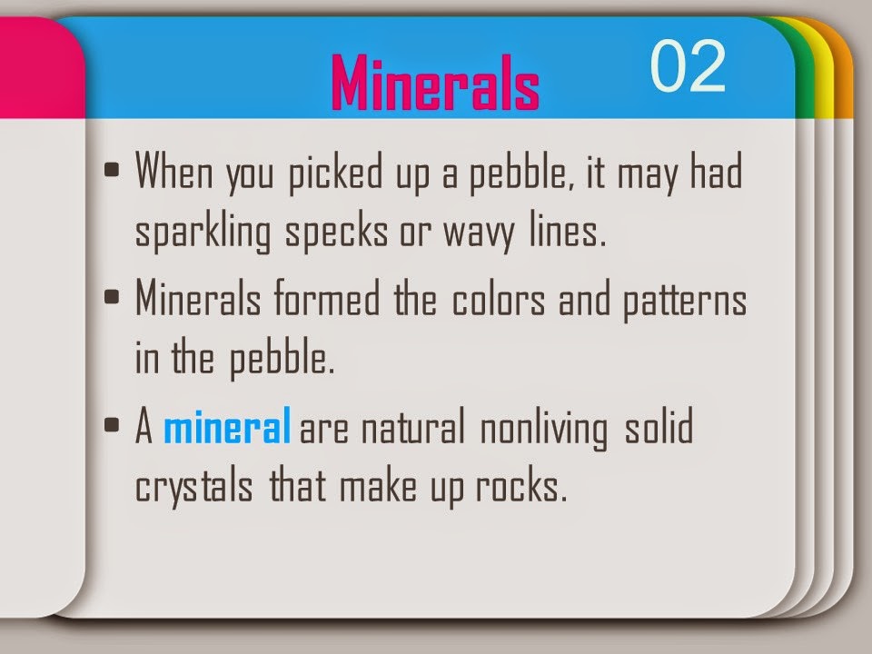 Ciencias 4to grado Lesson 1 How are minerals classified?/ Lesson 2