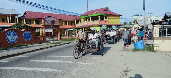 al haris bawa becak di tungkal