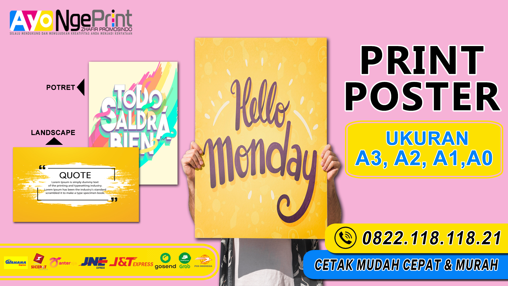 Cetak Poster A3,A2,A1,A0 Murah Proses Cepat