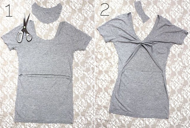 19 Creative T-Shirt Cutting Ideas | Do it yourself ideas and projects