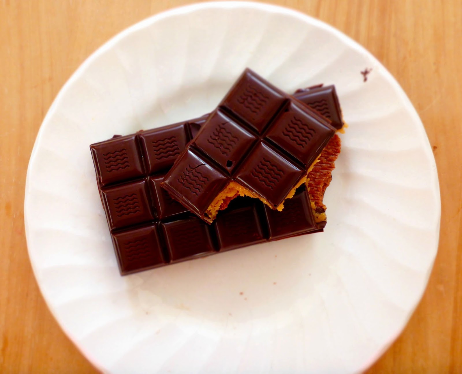 Peanut butter filled chocolate bar