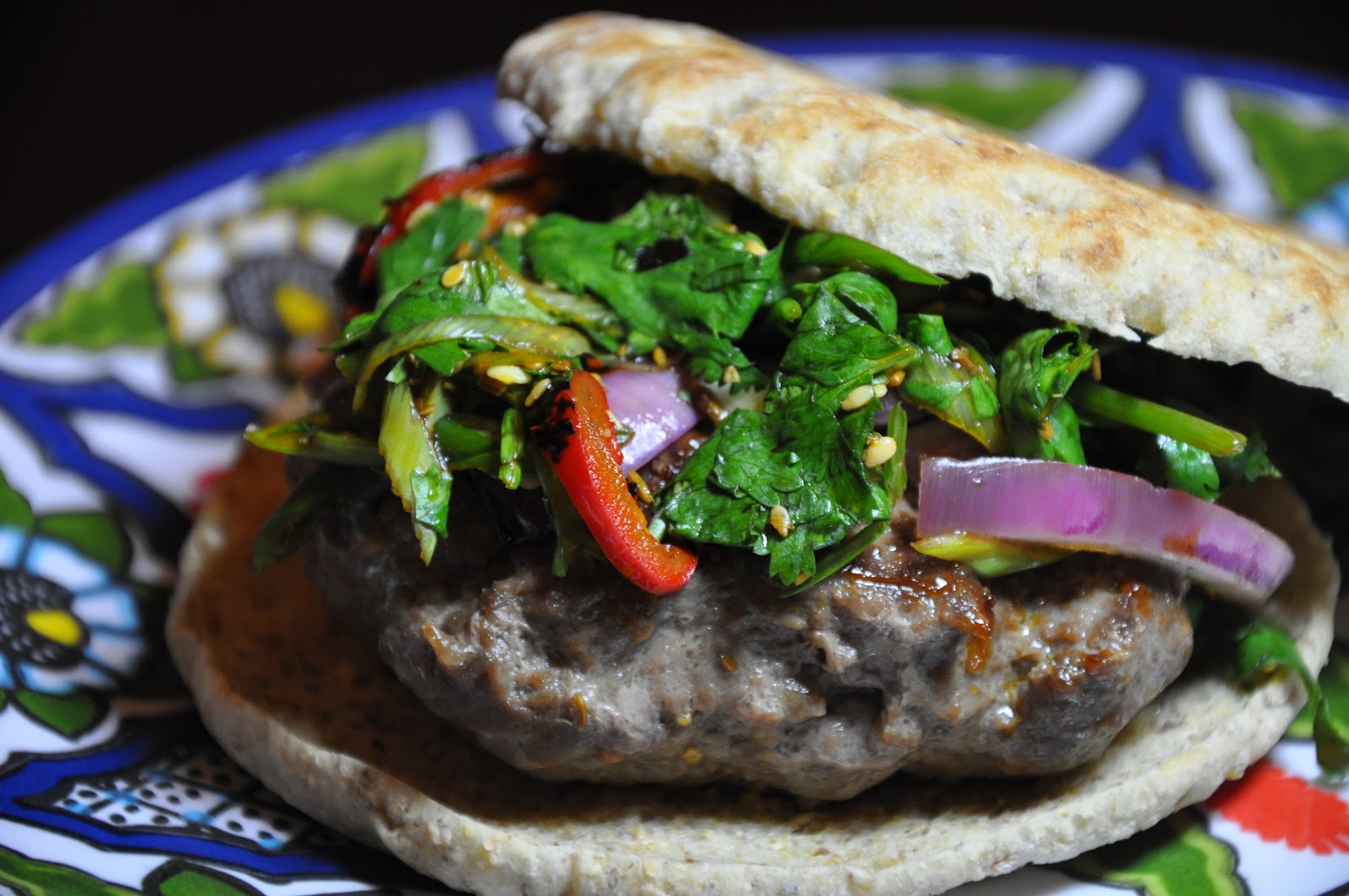 Slice of Rice Sizzling Cumin Lamb Burgers