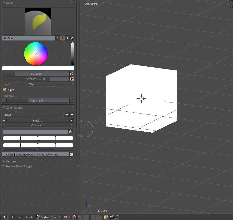 Color Palettes in Blender