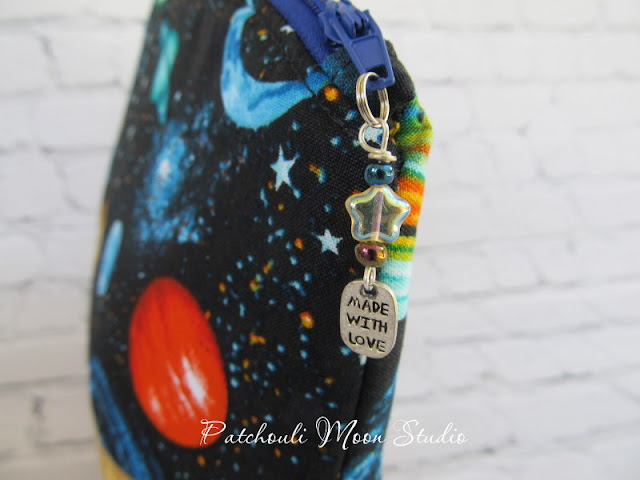 Patchouli Moon Studio~ Clematis Pouch with Boxed Corners in Two Sizes