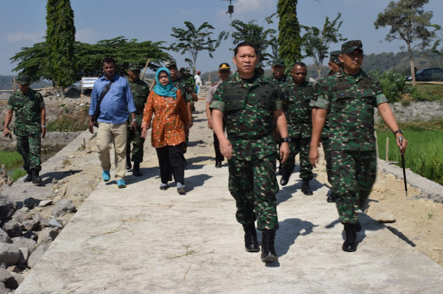 Danrem 074/Warastratama Tinjau Lokasi sasaran TMMD Reguler di Klaten
