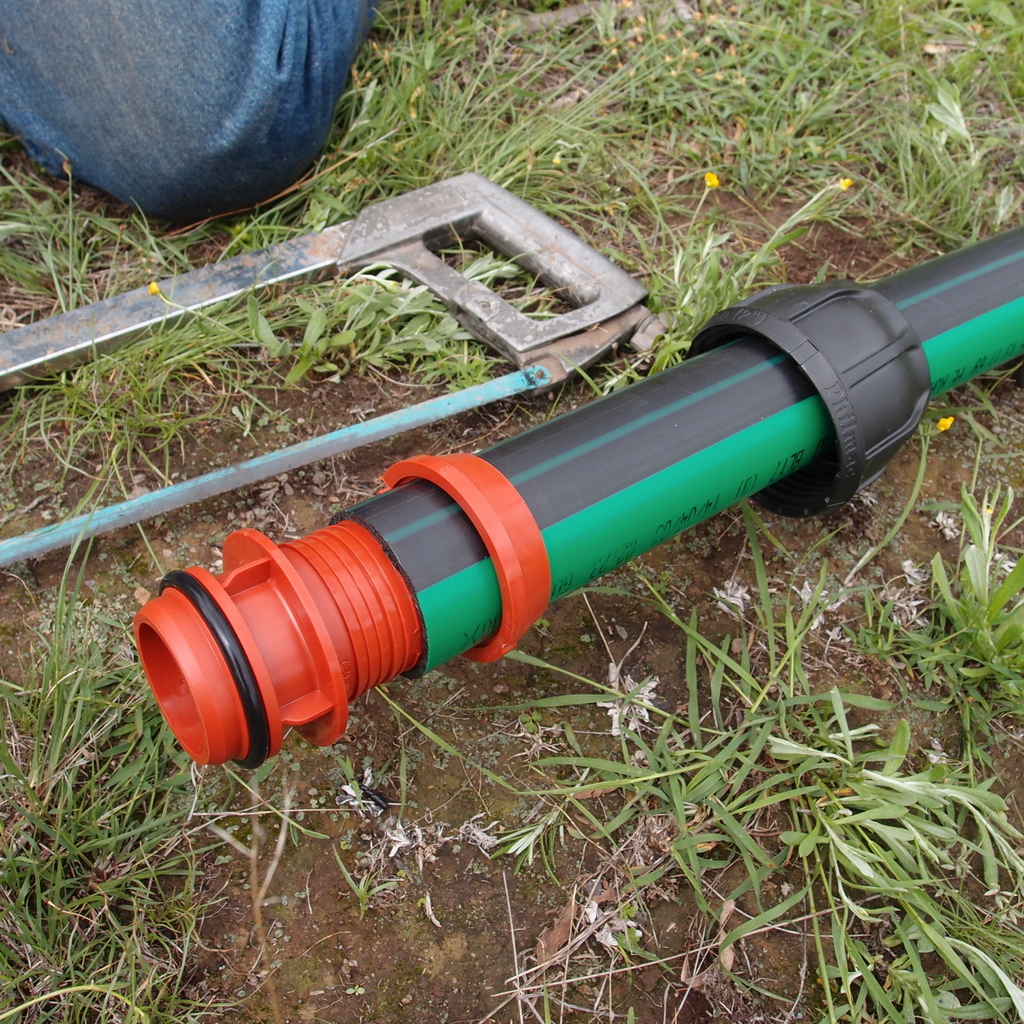 eight acres: how to use ag pipe compression fittings